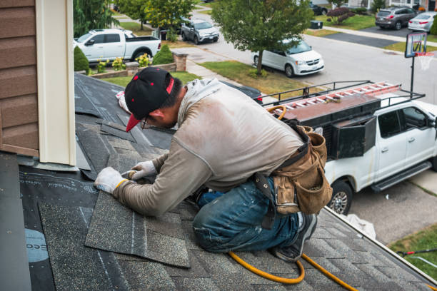 Professional Gutter Repair And Installation technician working in Hayfield, VA